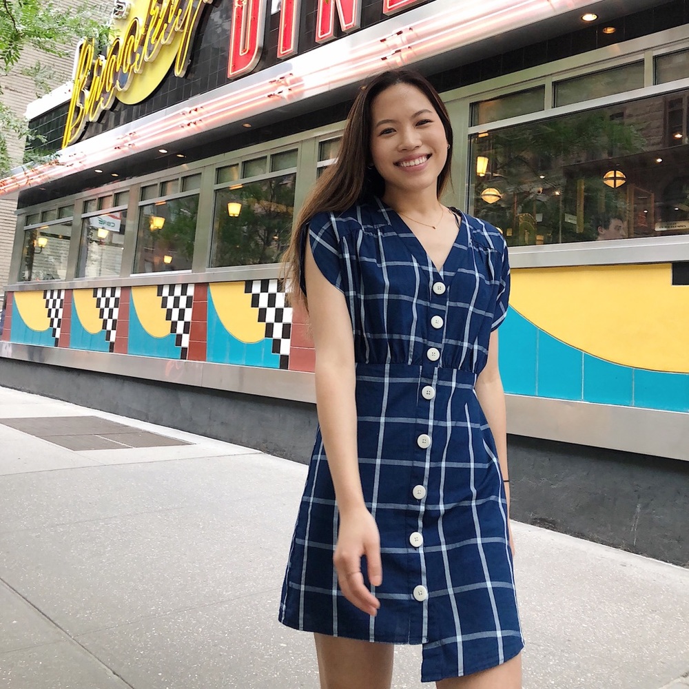 SOLD Zara checked dress - Picture 2 of 2